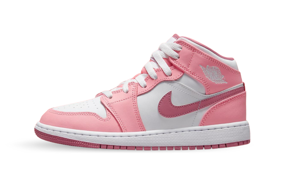 Nike Air Jordan 1 Mid Pink Valentine's Day 2023 (GS) DQ8423-616