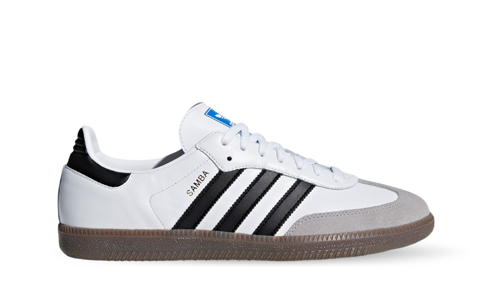 Adidas samba cheap white gum