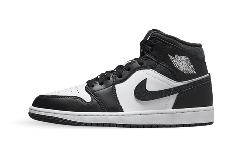 Nike Air Jordan 1 Mid SE Elephant Print Black fb9911 001 DMP Kickz