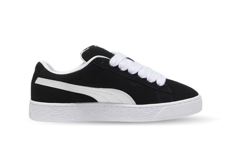 Puma suede best sale white black