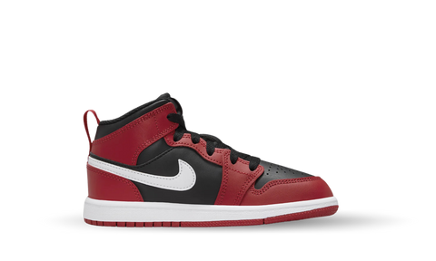 Nike Air Jordan 1 Mid Gym Red Black (PS)