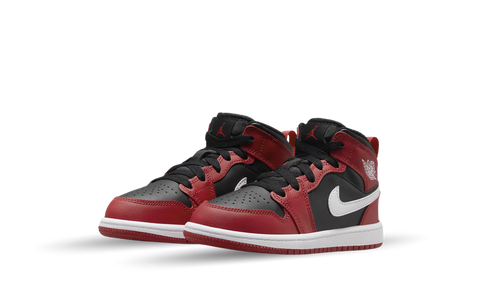 Nike Air Jordan 1 Mid Gym Red Black (PS)