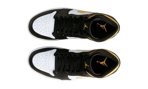Nike Air Jordan 1 Mid University Gold Pollen Black 554724-177