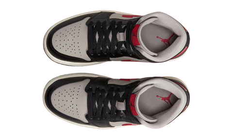 Nike Air Jordan 1 Mid College Grey Red (W) BQ6472-060