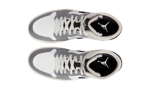 Nike Air Jordan 1 Mid SE Craft White Cement Grey Black DZ4136-002