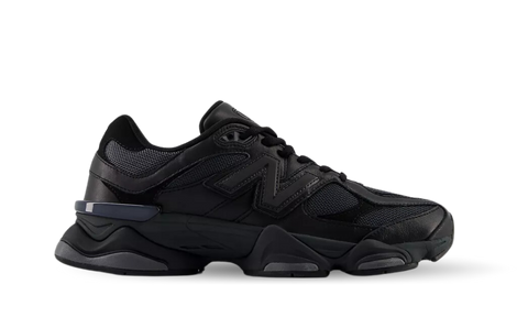 New Balance 9060 Triple Black Leather U9060NRI – DMP Kickz New Balance 9060 Triple Black Leather U9060NRI – DMP Kickz