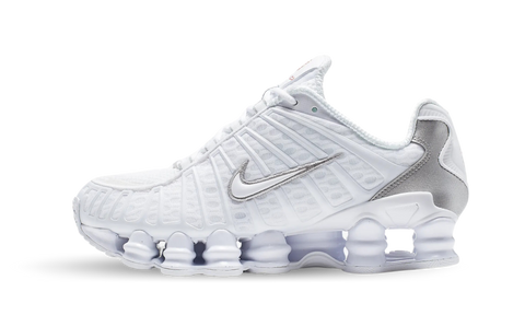 Nike Shox TL White Metallic Silver Max Orange AR3566-100