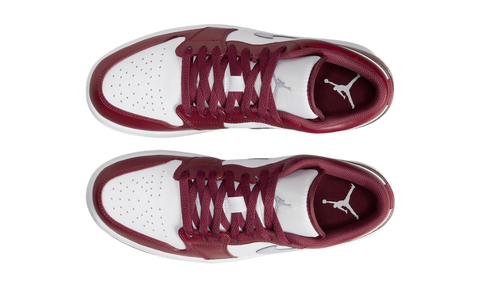 Nike Air Jordan 1 Low White Bordeaux 553558-615